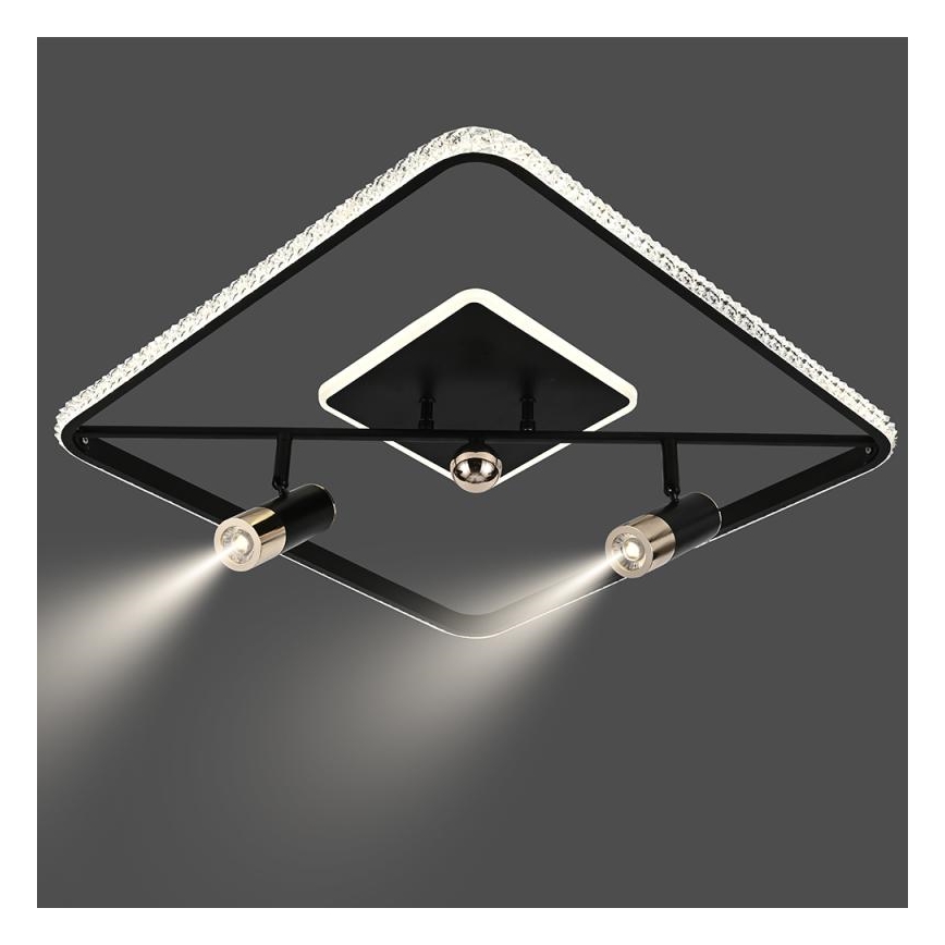 Plafoniera LED dimmerabile LED/70W/230V 3000-6500K nero + telecomando