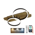 Plafoniera LED dimmerabile LED/70W/230V 3000-6500K quercia + telecomando