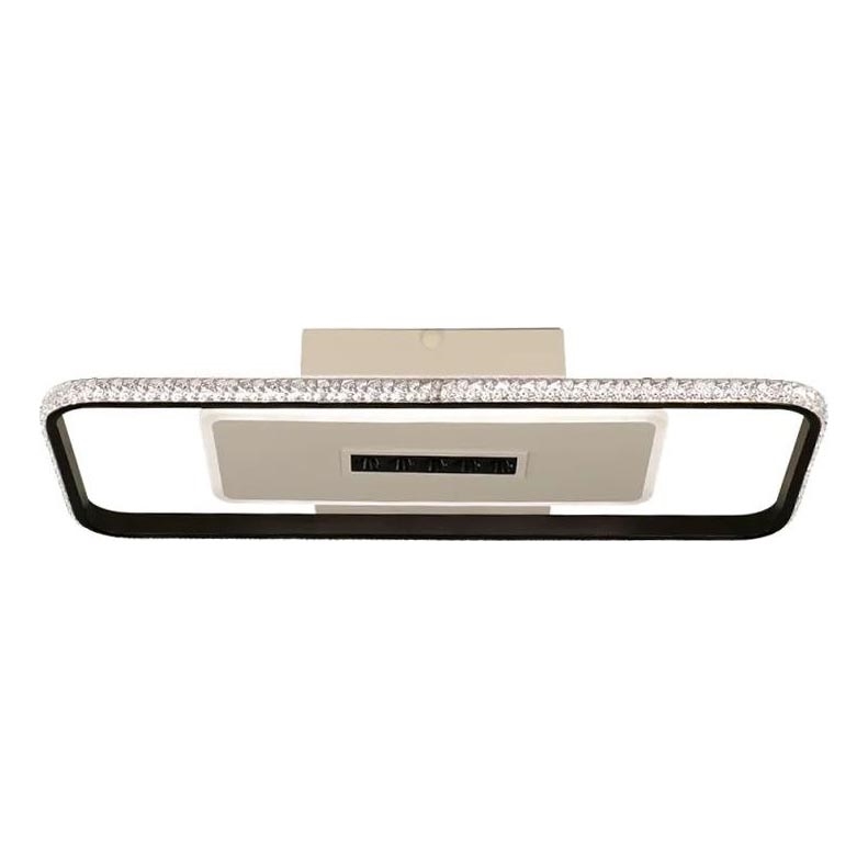 Plafoniera LED dimmerabile LED/75W/230V 3000-6500K bianco/nero + telecomando