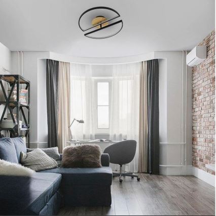 Plafoniera LED dimmerabile LED/75W/230V 3000-6500K faggio + telecomando