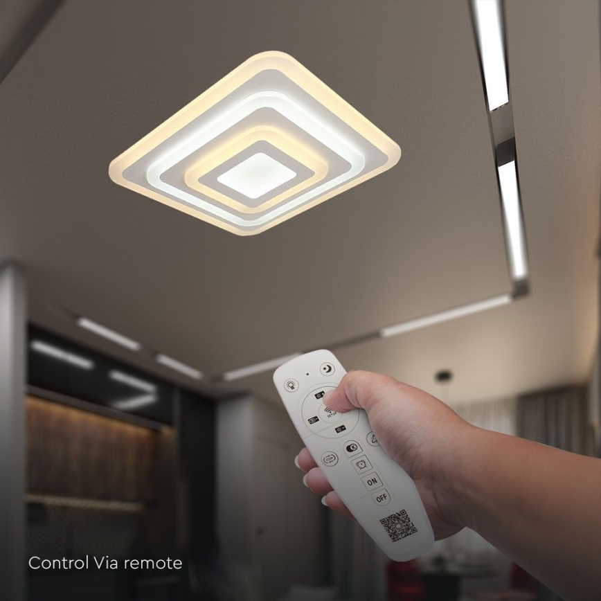 Plafoniera LED dimmerabile LED/77W/230V 3000-6500K + telecomando