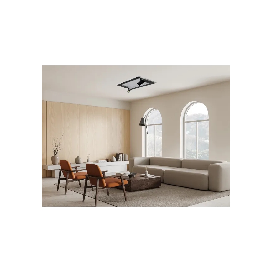 Plafoniera LED dimmerabile LED/80W/230V 3000-6500K nero + telecomando