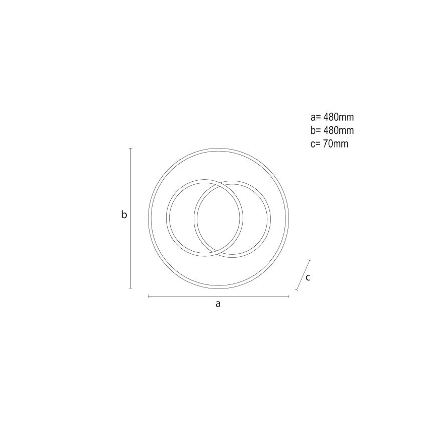 Plafoniera LED dimmerabile LED/85W/230V 3000-6500K + telecomando