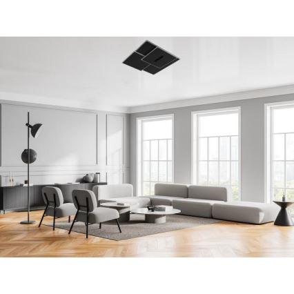 Plafoniera LED dimmerabile LED/95W/230V 3000-6500K nero + telecomando