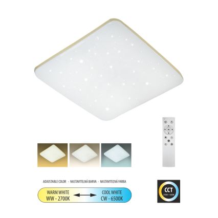 Plafoniera LED dimmerabile MANA LED/36W/230V 2700-6500K 43x43 cm + telecomando