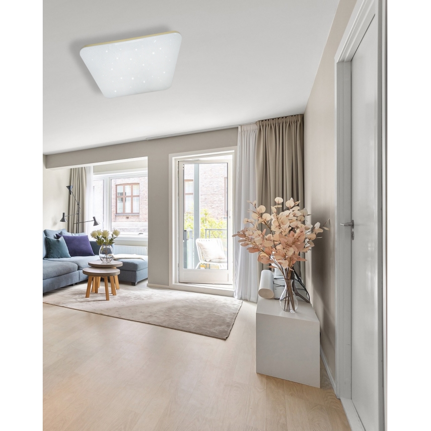 Plafoniera LED dimmerabile MANA LED/60W/230V 2700-6500K 53x53 cm + telecomando