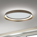 Plafoniera LED dimmerabile MANTA LED/38W/230V 2700/3000/4000K diam. 45 cm marrone