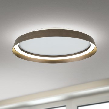 Plafoniera LED dimmerabile MANTA LED/38W/230V 2700/3000/4000K diam. 45 cm marrone