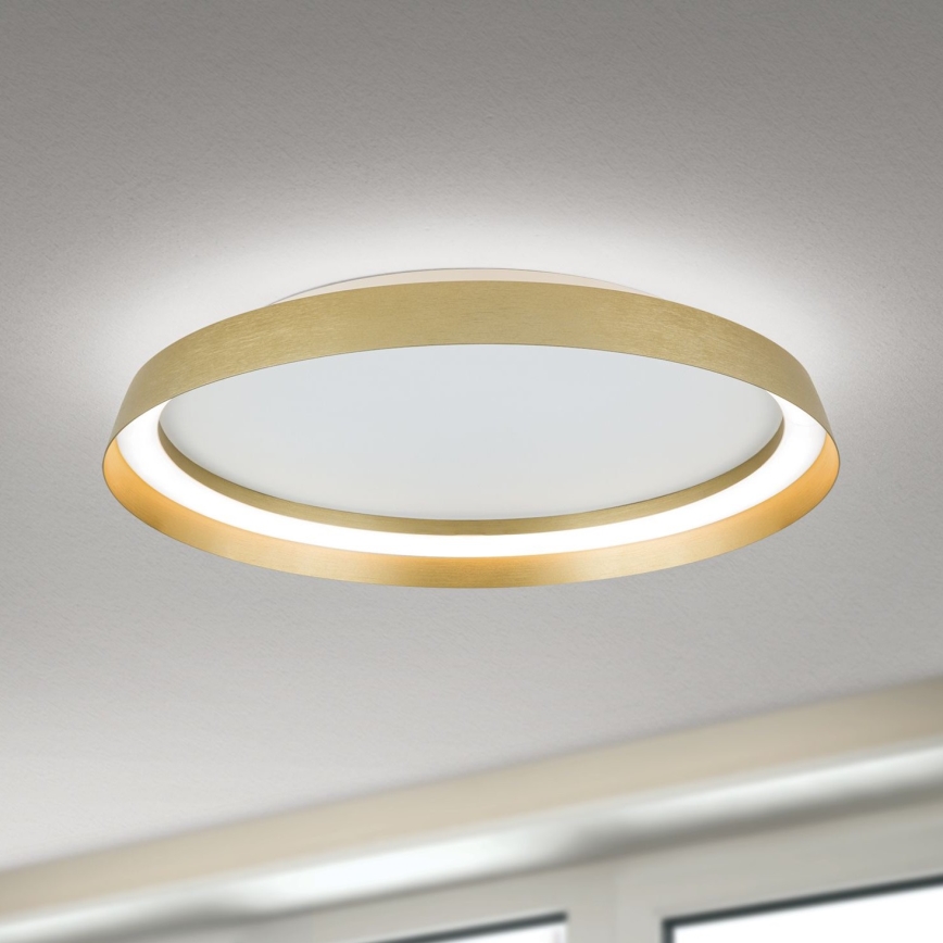 Plafoniera LED dimmerabile MANTA LED/38W/230V 2700/3000/4000K diam. 45 cm oro