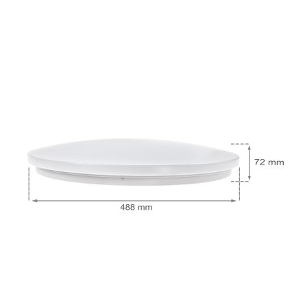 Plafoniera LED dimmerabile NYMPHEA LED/36W/230V 2700-6500K Wi-Fi Tuya