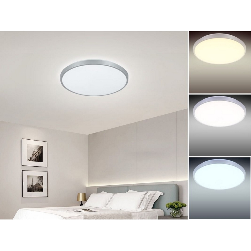 Nedes LC800A/SI - Plafoniera LED dimmerabile OPAL LED/24W/230V
