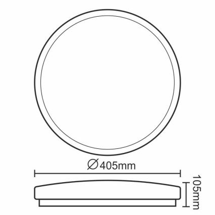 Plafoniera LED dimmerabile OPAL LED/24W/230V