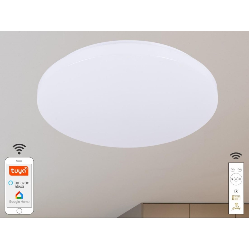 Plafoniera LED dimmerabile OPAL LED/48W/230V 2700-6500K Wi-Fi Tuya bianco + telecomando