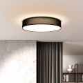Plafoniera LED dimmerabile PENLEY LED/48W/230V 3000-6500K diametro 40 cm nero + telecomando