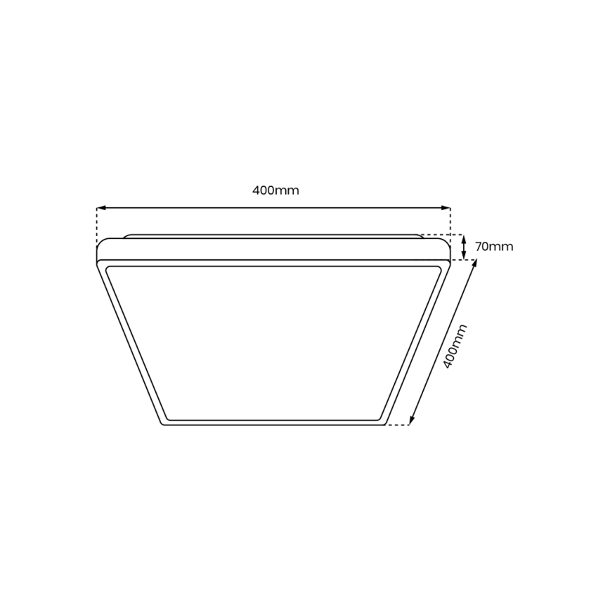 Plafoniera LED dimmerabile QUADRO LED/38W/230V 3000-6000K bianco + telecomando
