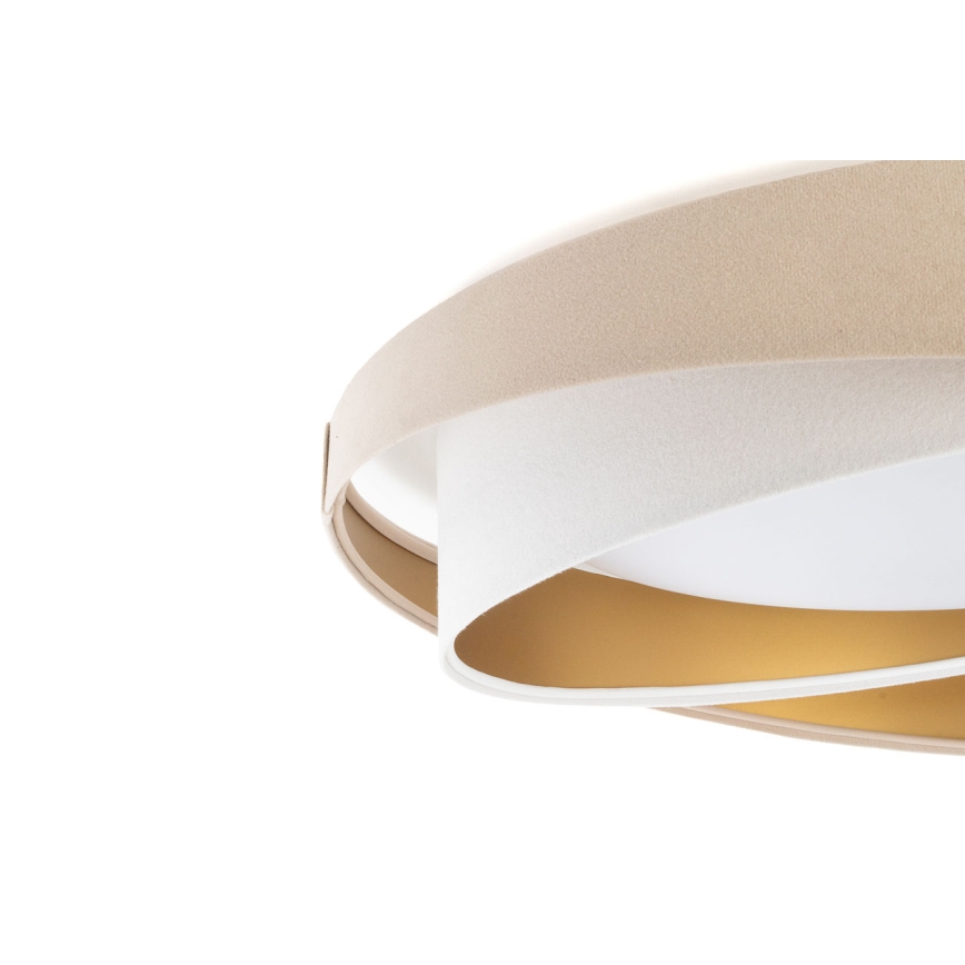 Plafoniera LED dimmerabile SMART GALAXY MODERN LED/24W/230V 3000-6500K Ø 55 cm beige/bianco/oro + telecomando