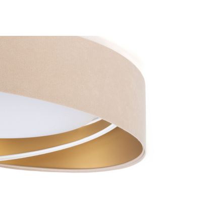 Plafoniera LED dimmerabile SMART GALAXY MODERN LED/24W/230V 3000-6500K Ø 55 cm beige/bianco/oro + telecomando