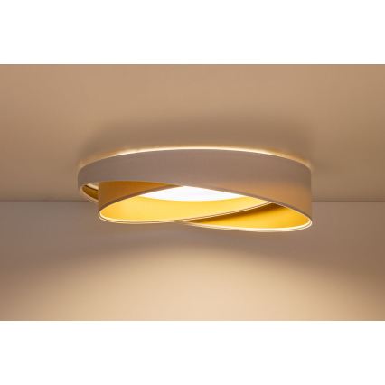 Plafoniera LED dimmerabile SMART GALAXY MODERN LED/24W/230V 3000-6500K Ø 55 cm bianco/beige/oro + telecomando