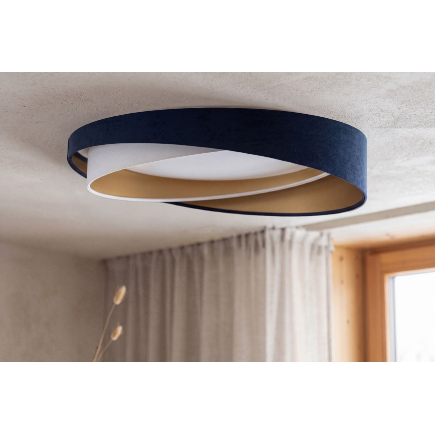 Plafoniera LED dimmerabile SMART GALAXY MODERN LED/24W/230V 3000-6500K Ø 55 cm blu/bianco/oro + telecomando