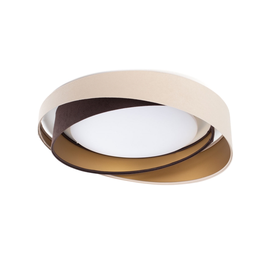 Plafoniera LED dimmerabile SMART GALAXY MODERN LED/24W/230V 3000-6500K Ø 55 cm beige/marrone/oro + telecomando