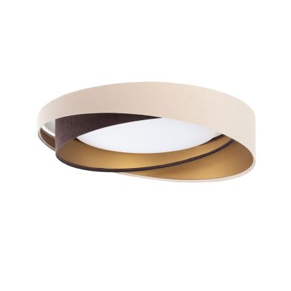 Plafoniera LED dimmerabile SMART GALAXY MODERN LED/24W/230V 3000-6500K Ø 55 cm beige/marrone/oro + telecomando