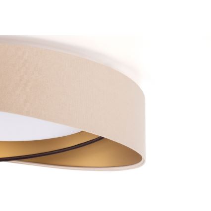 Plafoniera LED dimmerabile SMART GALAXY MODERN LED/24W/230V 3000-6500K Ø 55 cm beige/marrone/oro + telecomando