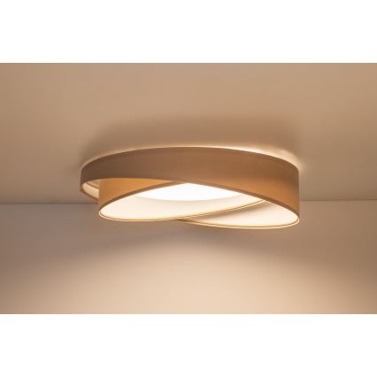 Plafoniera LED dimmerabile SMART GALAXY MODERN LED/24W/230V 3000-6500K Ø 55 cm beige/bianco + telecomando