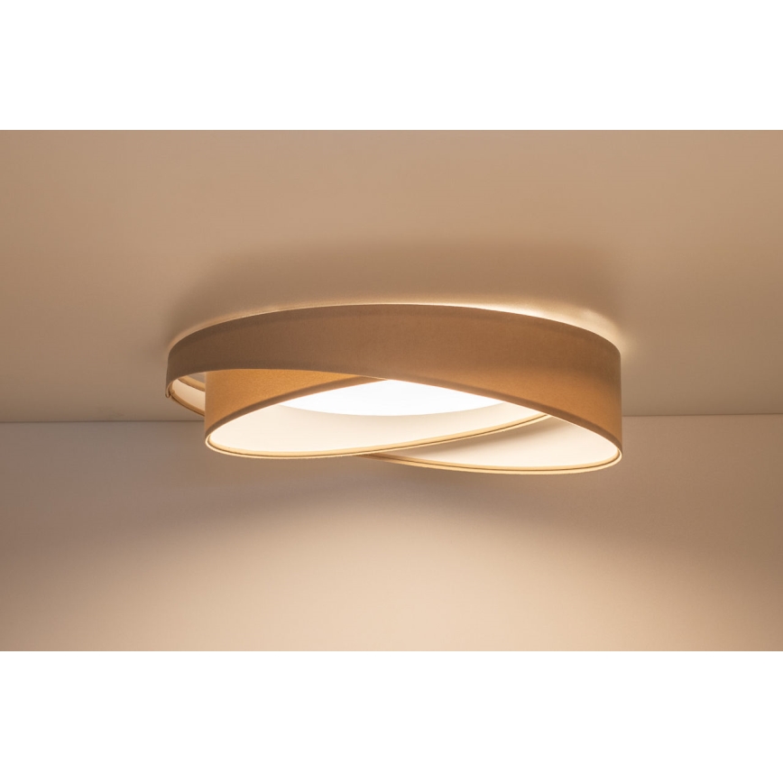 Plafoniera LED dimmerabile SMART GALAXY MODERN LED/24W/230V 3000-6500K Ø 55 cm beige/bianco + telecomando
