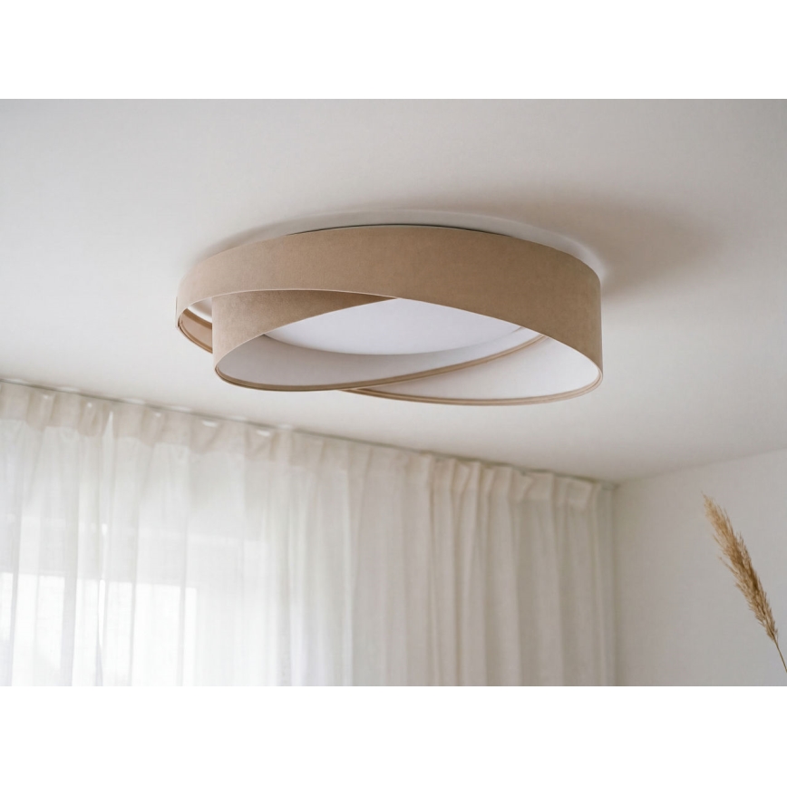 Plafoniera LED dimmerabile SMART GALAXY MODERN LED/24W/230V 3000-6500K Ø 55 cm beige/bianco + telecomando
