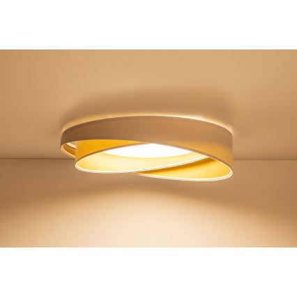 Plafoniera LED dimmerabile SMART GALAXY MODERN LED/24W/230V 3000-6500K Ø 55 cm bianco/oro + telecomando
