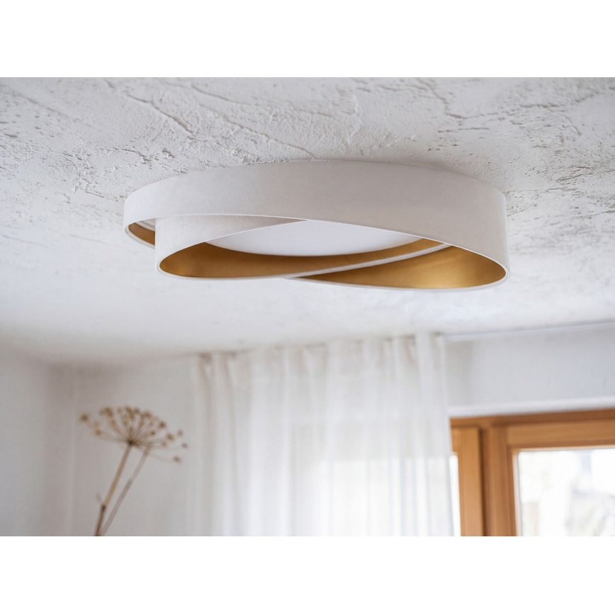 Plafoniera LED dimmerabile SMART GALAXY MODERN LED/24W/230V 3000-6500K Ø 55 cm bianco/oro + telecomando