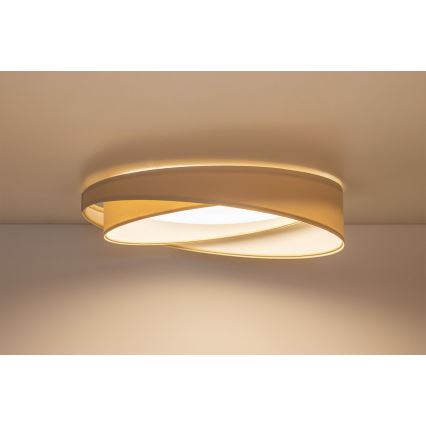 Plafoniera dimmerabile SMART GALAXY MODERN a LED, 24W, 230V, 3000-6500K, Ø 55 cm, crema/bianco + telecomando