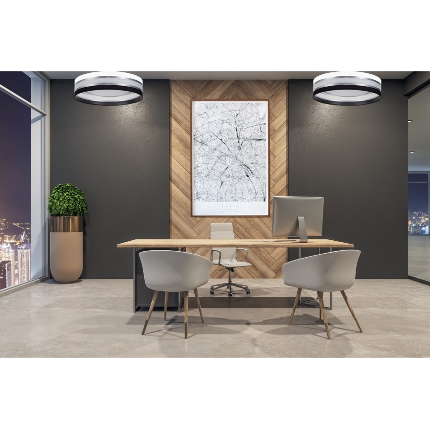 Plafoniera LED dimmerabile SMART CORAL GOLD LED/24W/230V nero/bianco+ telecomando