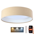 Plafoniera LED dimmerabile SMART GALAXY LED/36W/230V d. 55 cm 2700-6500K Wi-Fi Tuya beige/bianco + telecomando