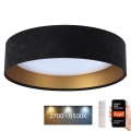 Plafoniera LED dimmerabile SMART GALAXY LED/36W/230V d. 55 cm 2700-6500K Wi-Fi Tuya nero/oro + telecomando