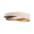 Plafoniera LED dimmerabile SMART GALAXY MODERN LED/24W/230V 3000-6500K Ø 55 cm beige/marrone/oro + telecomando