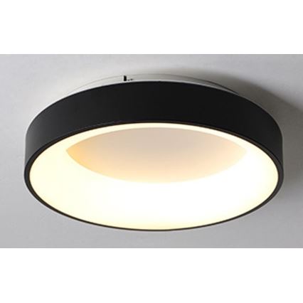 Plafoniera LED DRAX, 32 W, 230 V, 3000–6000 K (temperatura colore regolabile), Ø 38 cm, nera