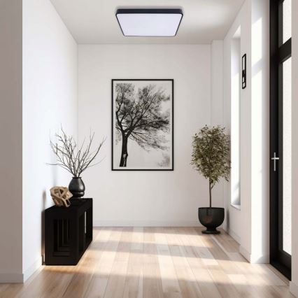 Plafoniera LED FELIZ LED/40W/230V 4000K 40x40 cm nero
