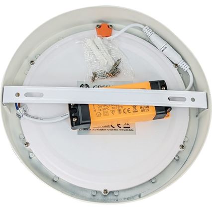 Plafoniera LED FENIX LED/12W/230V 2800K diametro 17 cm