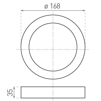 Plafoniera LED FENIX LED/12W/230V 2900/3900/5800K diametro 16,8 cm bianco