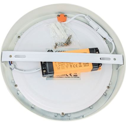 Plafoniera LED FENIX LED/24W/230V 3800K diametro 29,8 cm neve bianco