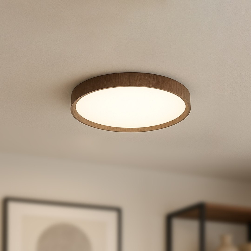 Plafoniera LED FOREST 24W/230V, Ø 39 cm, marrone
