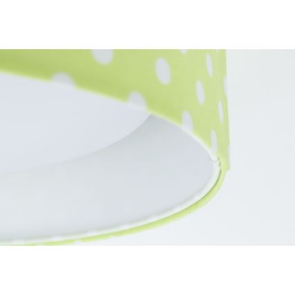 Lampada da soffitto LED per bambini GALAXY KIDS LED/24W/230V pois verde/bianco