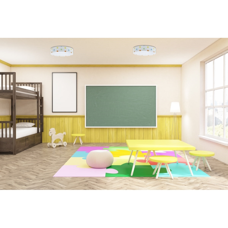 Plafoniera LED GALAXY KIDS LED/24W/230V stelle colorato