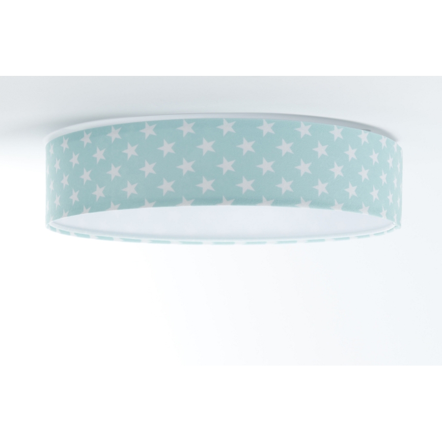 Plafoniera LED GALAXY KIDS LED/24W/230V stelle verde/bianco
