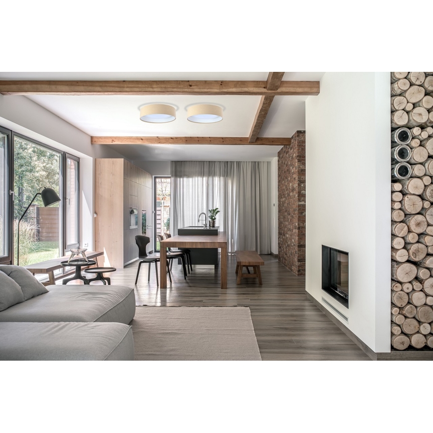 Plafoniera da soffitto GALAXY LED/24W/230V Ø 44 cm beige/bianco