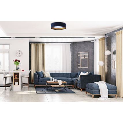 Plafoniera LED GALAXY LED/24W/230V Ø 44 cm blu/oro
