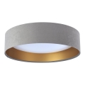 Plafoniera LED GALAXY LED/24W/230V Ø 44 cm grigio/oro