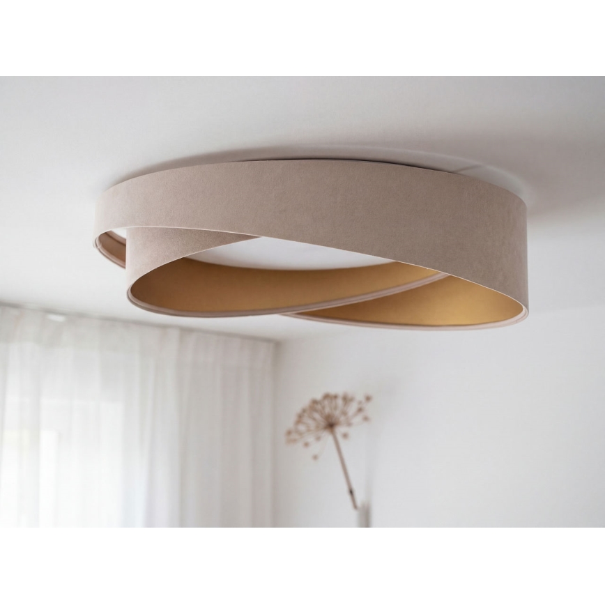 Plafoniera LED GALAXY MODERN LED/24W/230V Ø 55 cm beige/oro