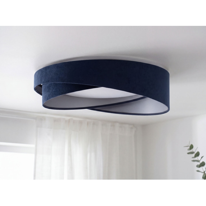 Plafoniera LED GALAXY MODERN LED/24W/230V Ø 55 cm blu/argento